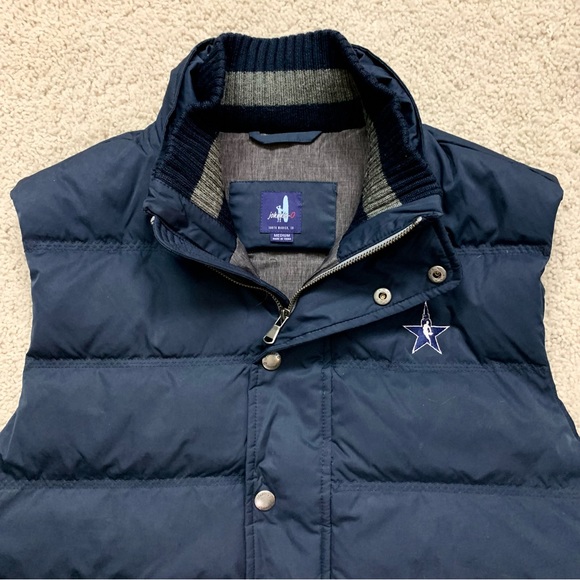 Men's JOHNNIE O Navy Blue CARLYLE Quilted PUFFER Full Zip VEST Jacket  M - Picture 2 of 8